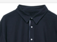 210gsm Woven Belt Men Navy Knitted Shirt