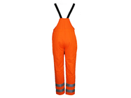 245 GSM CVC 55/45 Hi Vis Bib And Braces Overalls With 3M 9910 Silver Reflective Strips