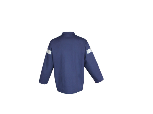 240GSM Reflective Work Jacket CVC 60% Cotton 40% Polyester Two Contrast Pockets
